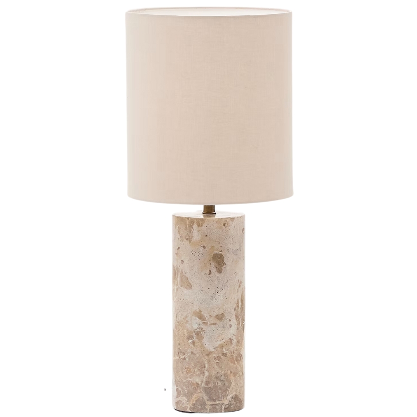 Béžová mramorová stolní lampa Kave Home Raze Kave Home