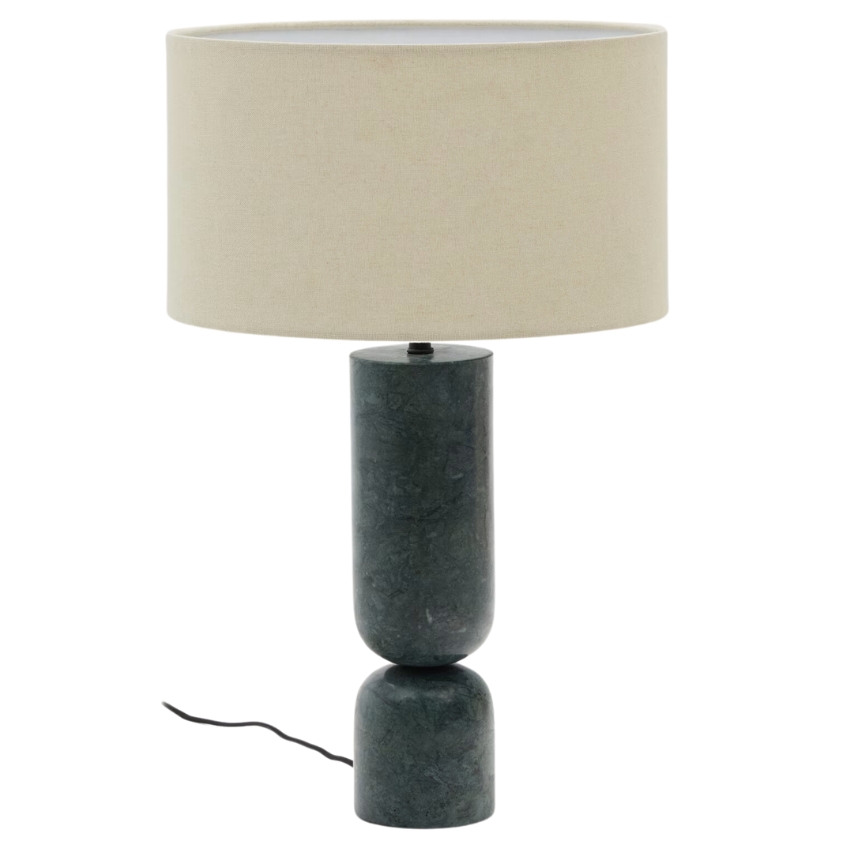Zelená mramorová stolní lampa Kave Home Vex Kave Home