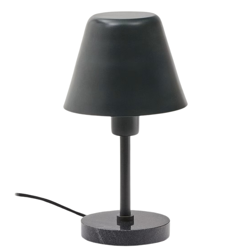 Tmavě zelená kovová stolní lampa Kave Home Calina Kave Home