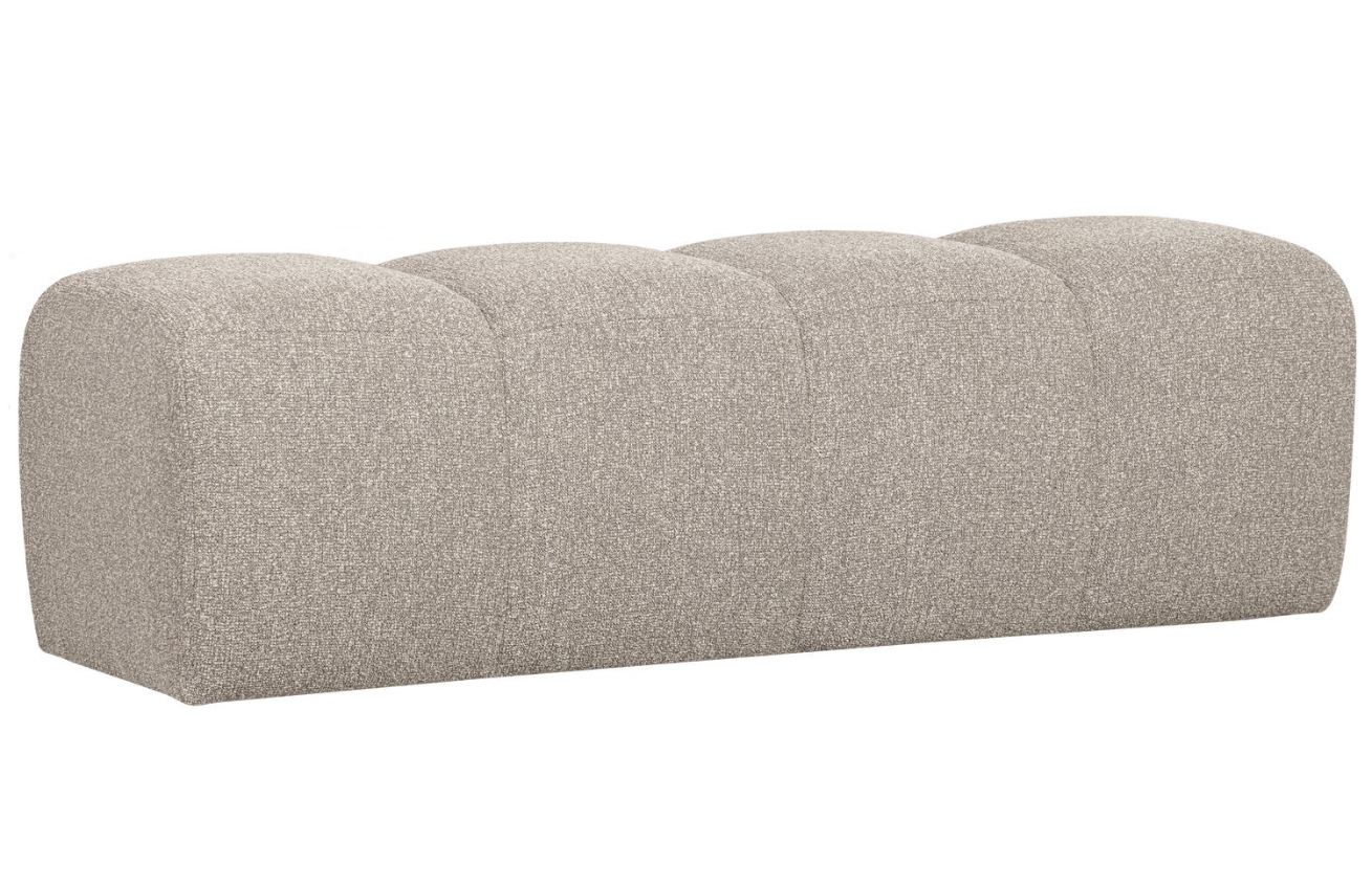 WOOOD Béžová bouclé lavice Zuno 160 cm WOOOD