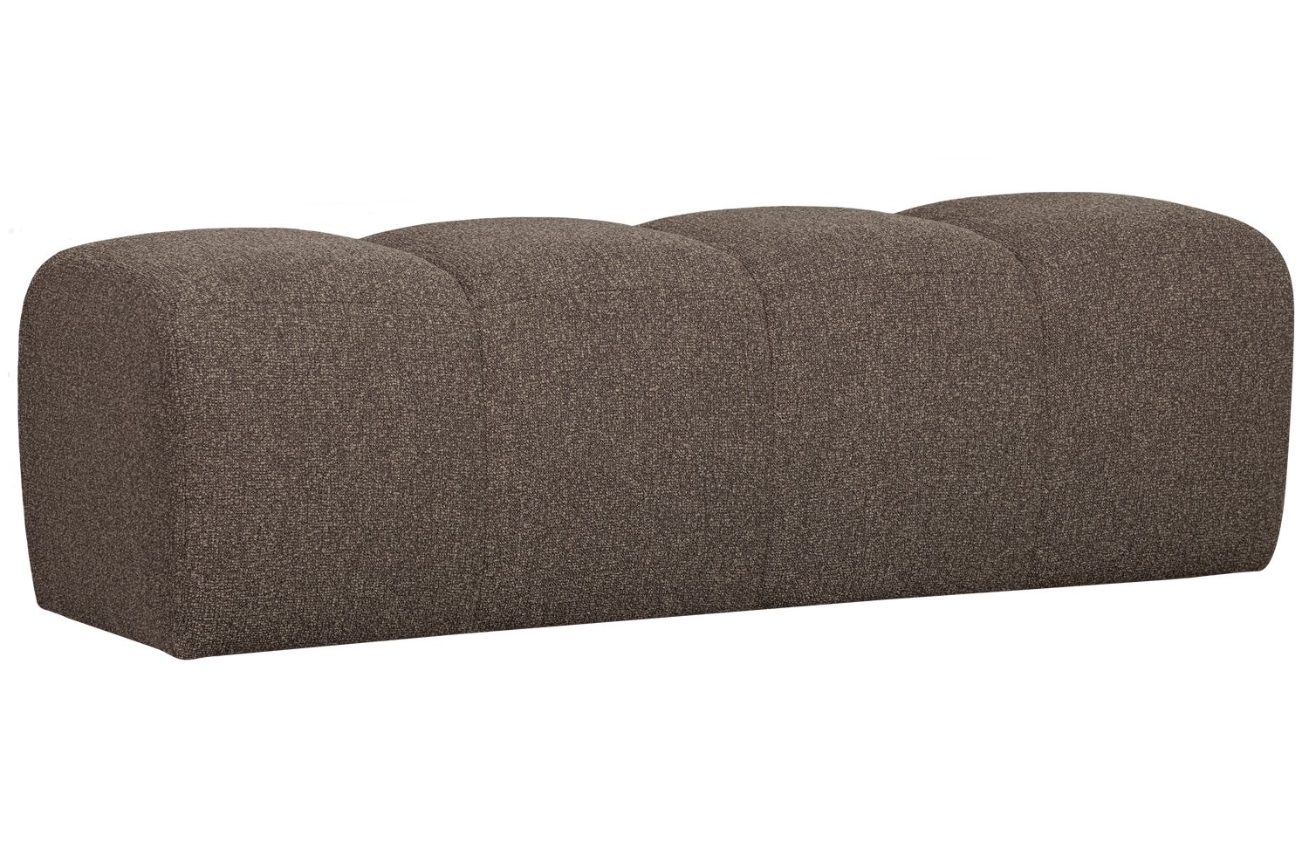 WOOOD Hnědá bouclé lavice Zuno 160 cm WOOOD