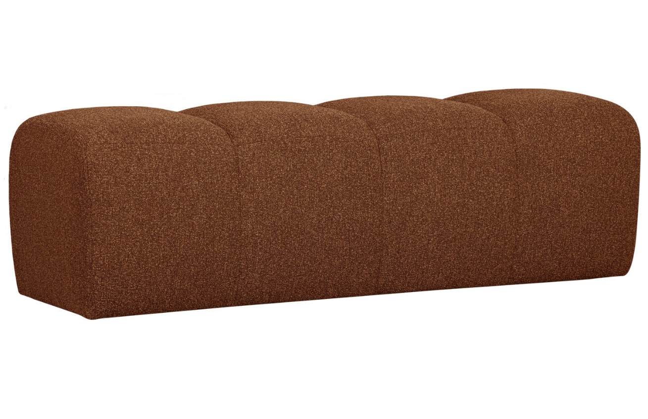 WOOOD Cihlově hnědá bouclé lavice Zuno 160 cm WOOOD