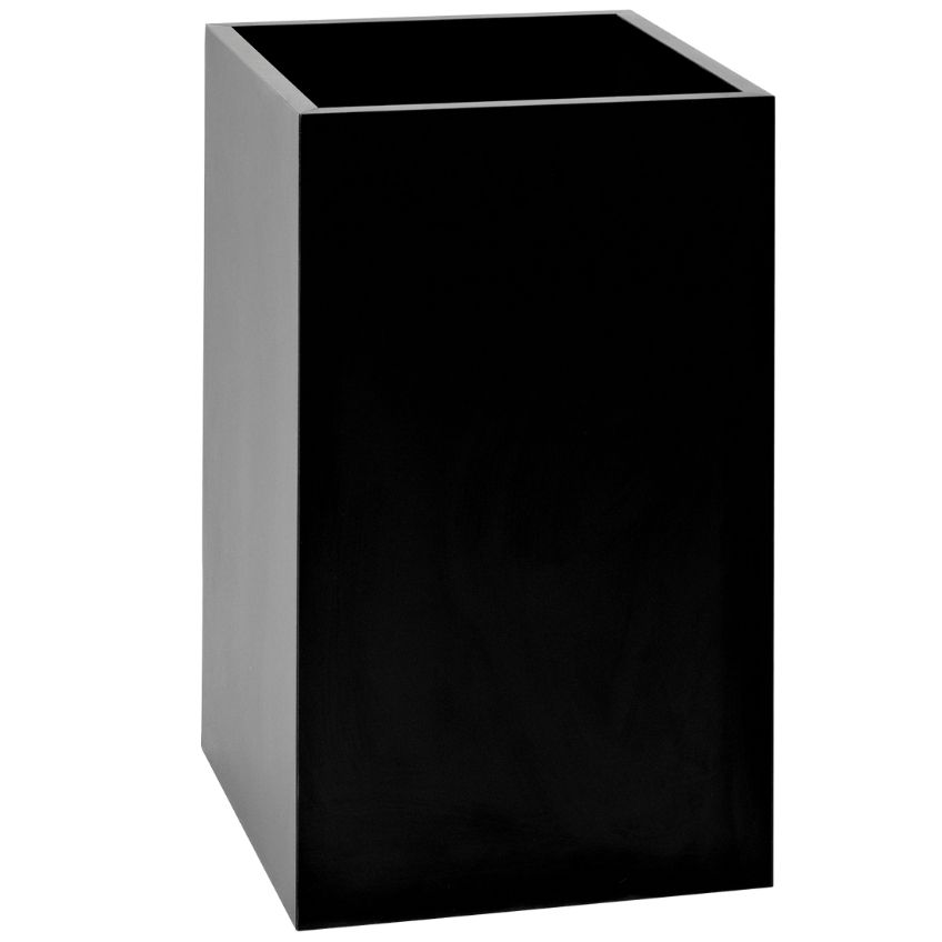 Nordic Design Černý květináč Almus I. 35 x 35 cm Nordic Design