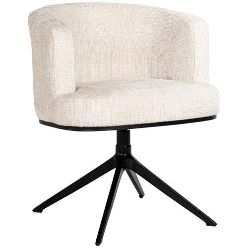 Světle béžová čalouněná otočná jídelní židle Richmond Cheyenne Richmond