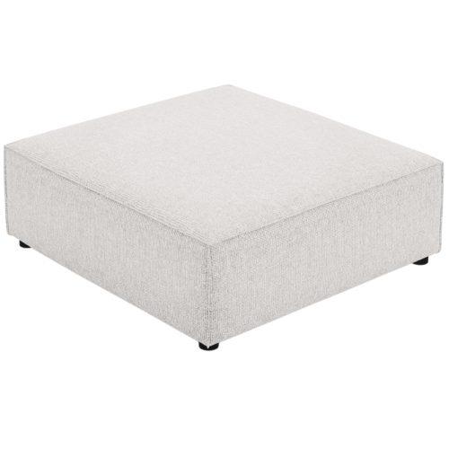 Světle šedá čalouněná podnožka Cosmopolitan Design Arendal 102 x 80 cm Cosmopolitan Design