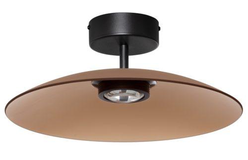 Hnědé skleněné stropní LED světlo Nova Luce Polifemo 40 cm Nova Luce