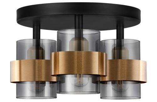 Černo-zlaté stropní světlo Nova Luce Sianna 37 cm Nova Luce