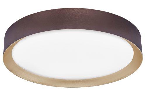 Hnědé kovové stropní LED světlo Nova Luce Luton 55 cm Nova Luce