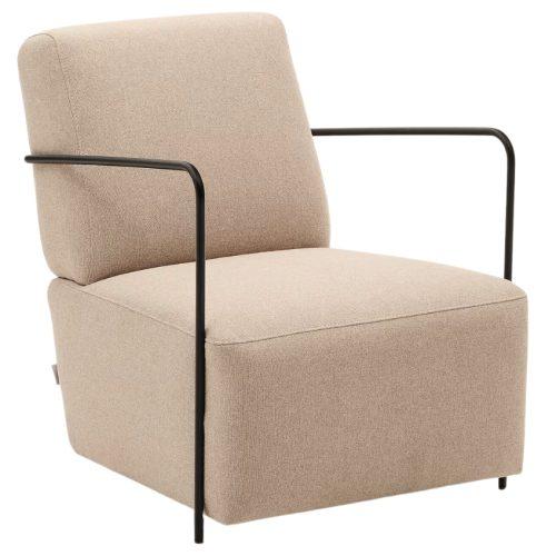 Béžové čalouněné křeslo Kave Home Gamer Kave Home