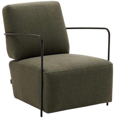 Zelené čalouněné křeslo Kave Home Gamer Kave Home