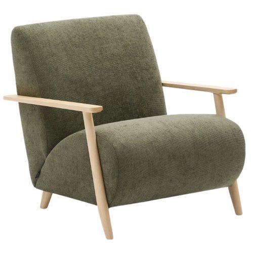 Zelené čalouněné křeslo Kave Home Meghan Kave Home