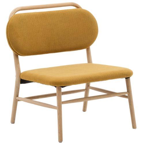 Hořčicově žluté čalouněné křeslo Kave Home Helda Kave Home