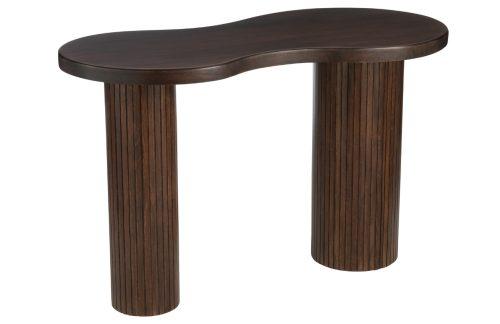 Hnědý dřevěný pracovní stůl J-line Infinity 120 x 64 cm J-line