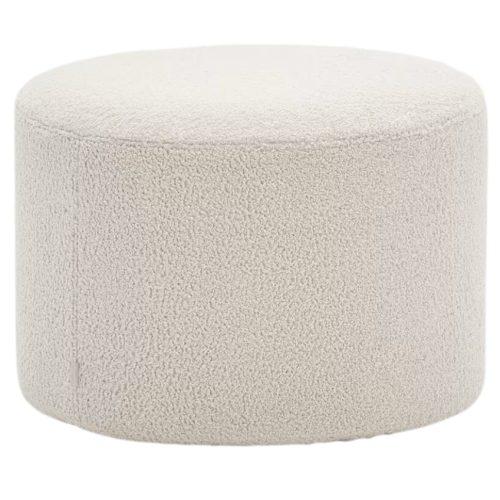 Béžový bouclé taburet Kave Home Kaeli 60 cm Kave Home