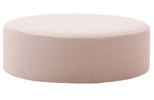 Růžový bouclé taburet Kave Home Kaeli 120 cm Kave Home