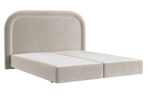 Maison de Rêve Béžová sametová postel boxspring HAVANA 160 x 200 cm Maison de Rêve