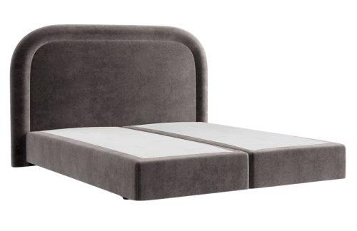 Maison de Rêve Hnědá sametová postel boxspring HAVANA 160 x 200 cm Maison de Rêve
