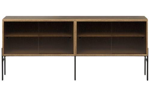 Northern Tmavá dubová vitrína Hifive 65 x 150 cm Northern