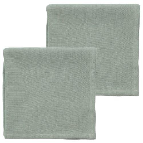 Södahl Sada dvou zelených lněných ubrousků Pure Linen 45 x 45 cm Södahl