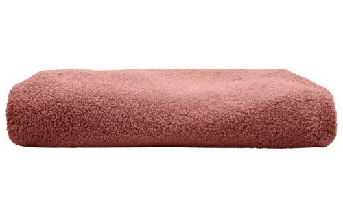 Terakotově červený bouclé potah na taburet Kave Home Kaeli 43 cm Kave Home