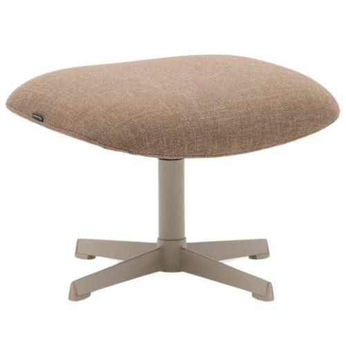 Hnědá čalouněná podnožka Kave Home Jaspe 59 x 41 cm Kave Home