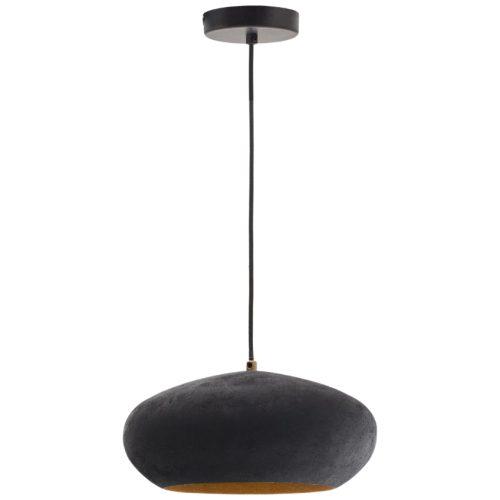 Černé kovové závěsné světlo Kave Home Inda 30 cm Kave Home
