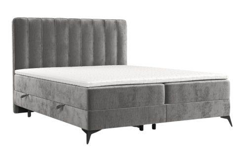 Maison de Rêve Šedá čalouněná postel boxspring AGGAZ 140 x 200 cm Maison de Rêve