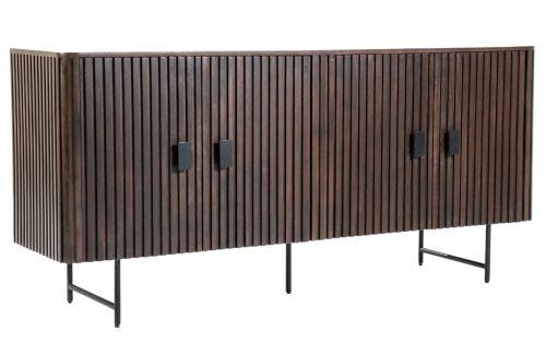 Eleonora Hnědá dřevěná komoda Remi 170 x 45 cm Eleonora