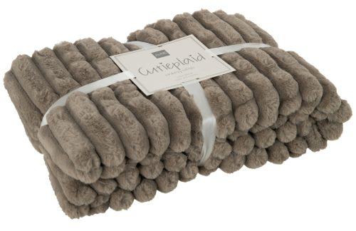 Hnědý pléd J-line Duroy 180 x 130 cm J-line