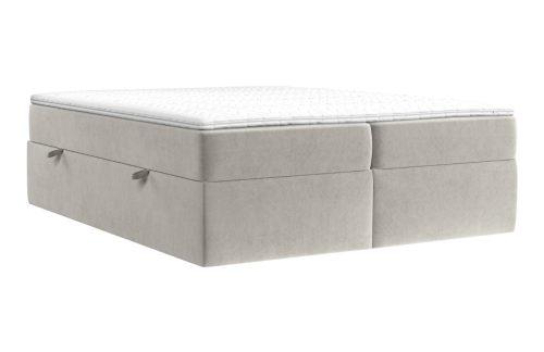 Maison de Rêve Béžová sametová postel boxspring ASH 140 x 200 cm Maison de Rêve