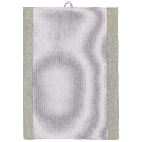 Södahl Zelená bavlněná utěrka Stripe 50 x 70 cm Södahl