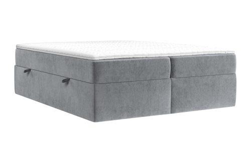 Maison de Rêve Šedá sametová postel boxspring ASH 180 x 200 cm Maison de Rêve
