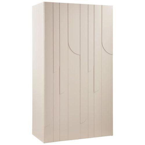 WOOOD Světle béžová dřevěná skříň Rain 200 x 110 cm WOOOD