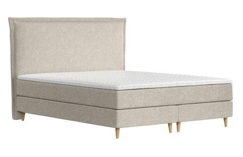 Maison de Rêve Béžová čalouněná postel boxspring CALMA 200 x 200 cm Maison de Rêve