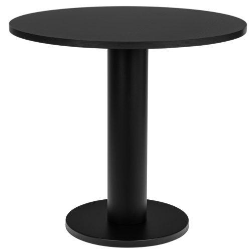 noo.ma Černý lakovaný bistro stolek Sool 80 cm noo.ma