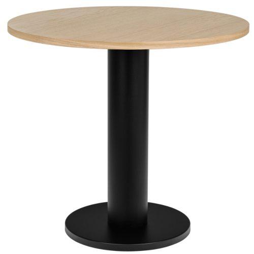 noo.ma Černý dubový bistro stolek Sool 80 cm noo.ma