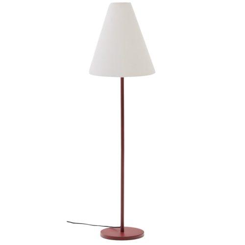 Terakotově červená kovová stojací lampa Kave Home Navat 160 cm Kave Home