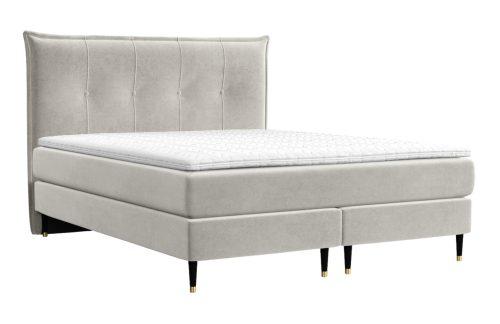 Maison de Rêve Béžová sametová postel boxspring DUNA 140 x 200 cm Maison de Rêve