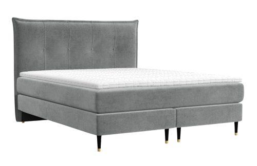 Maison de Rêve Šedá sametová postel boxspring DUNA 160 x 200 cm Maison de Rêve