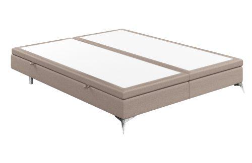 Maison de Rêve Béžová čalouněná dvoulůžková postel FIR 140 x 200 cm s úložným prostorem Maison de Rêve
