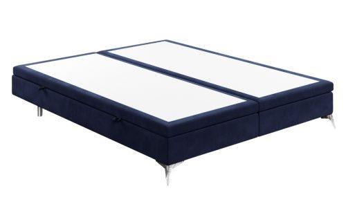 Maison de Rêve Modrá sametová dvoulůžková postel FIR 180 x 200 cm s úložným prostorem Maison de Rêve