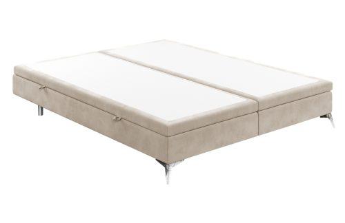 Maison de Rêve Béžová sametová dvoulůžková postel FIR 180 x 200 cm s úložným prostorem Maison de Rêve