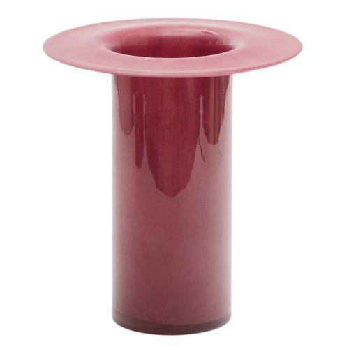 Růžová skleněná váza Kave Home Kelse 28 cm Kave Home