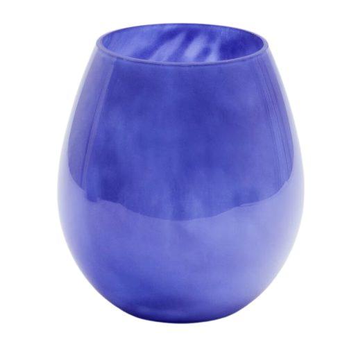 Modrá skleněná váza Kave Home Kelse 21 cm Kave Home