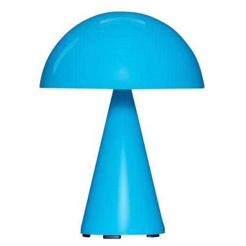 Modrá kovová nabíjecí stolní lampa Hübsch Mush 20 cm Hübsch