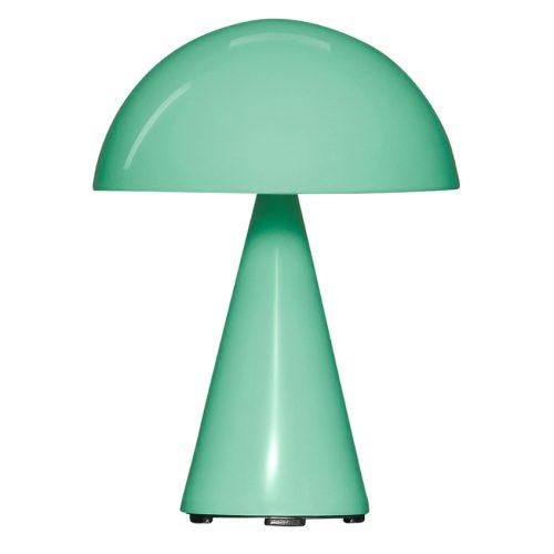 Zelená kovová nabíjecí stolní lampa Hübsch Mush 20 cm Hübsch