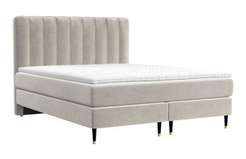 Maison de Rêve Béžová sametová postel boxspring KOBBE 180 x 200 cm Maison de Rêve