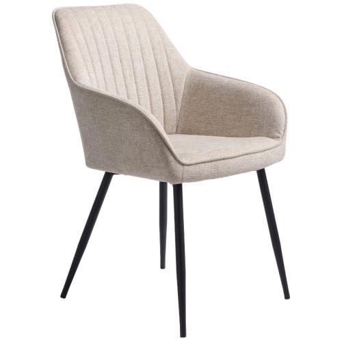 Pískově hnědá čalouněná jídelní židle Unique Furniture Nolan Unique Furniture