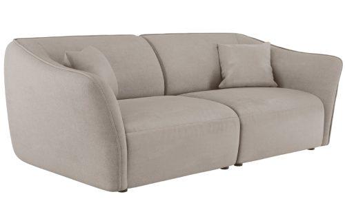 Béžová bouclé třímístná pohovka Cosmopolitan Design Tokyo 206 cm Cosmopolitan Design
