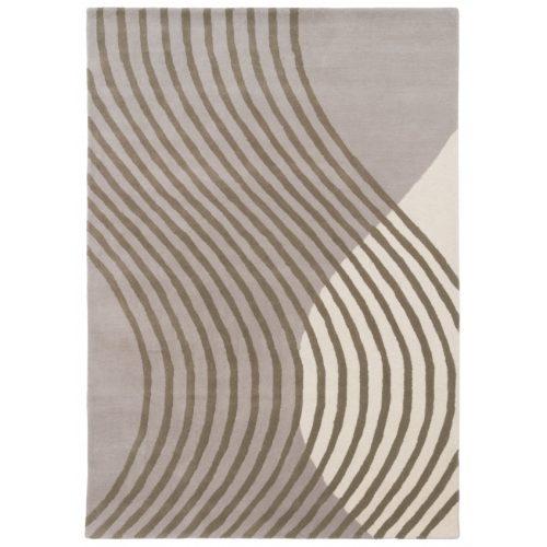 Fargotex Hnědý vlněný koberec Wave 160 x 230 cm Fargotex